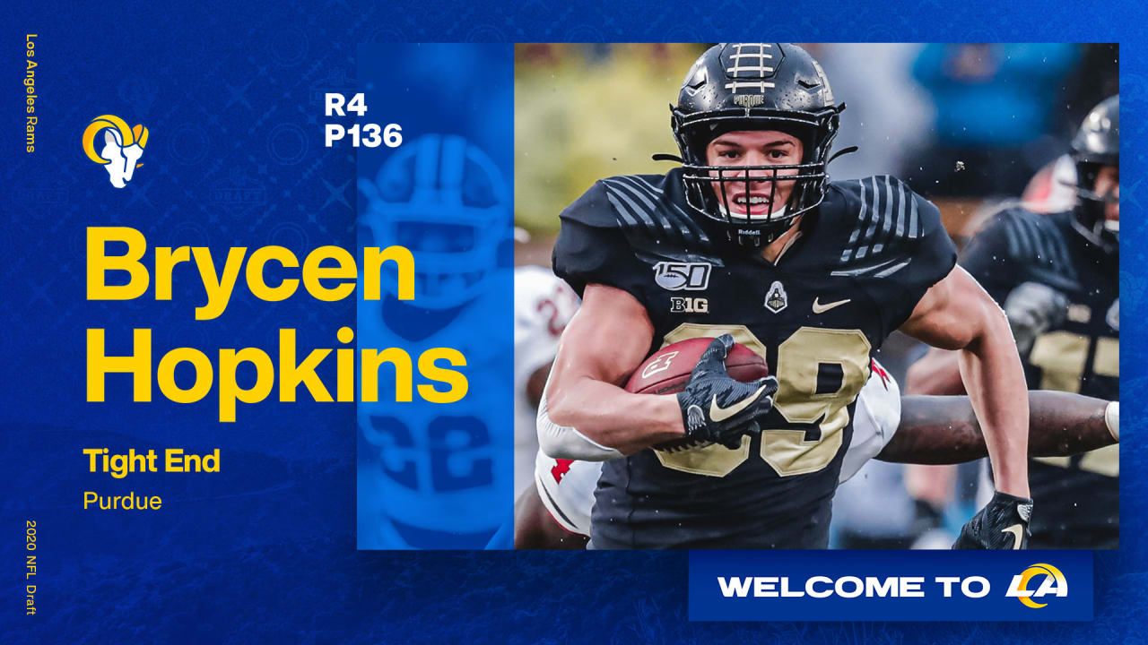 2020 NFL Draft: Tight End Brycen Hopkins, Purdue, Round 4, Pick 136