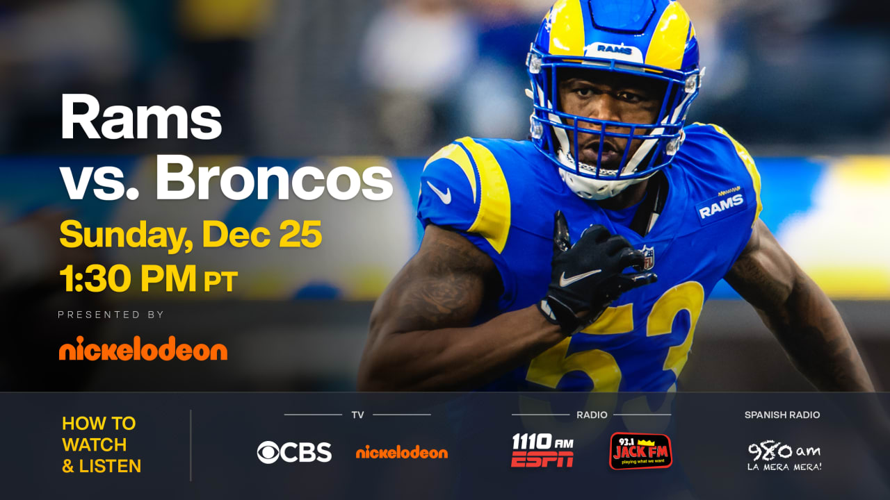 Broncos at Rams on December 25, 2022: Tickets, matchup info and more