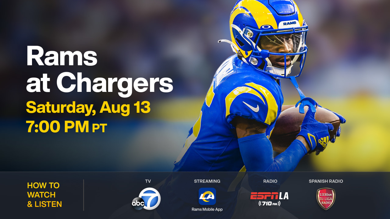 How to watch Rams at Chargers on August 13, 2022