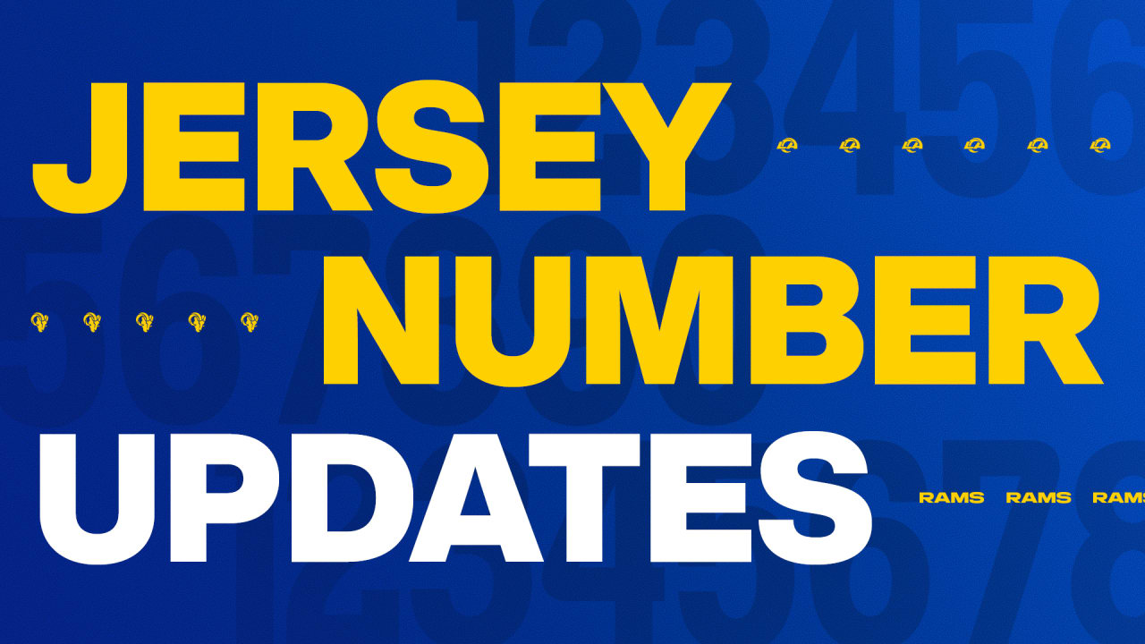 la rams jersey font