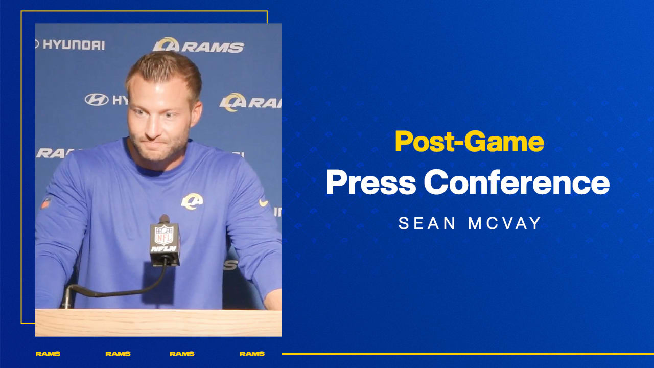 Los Angeles Rams Head Coach Sean McVay PostGame Press Conference