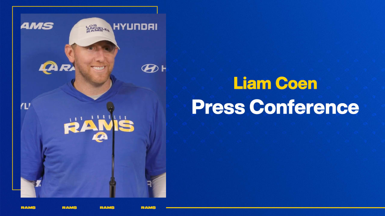 Rams offensive coordinator Liam Coen talks Rams signing Malcolm Brown
