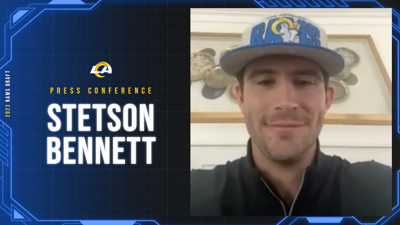 Los Angeles Rams quarterback Stetson Bennett's first press conference