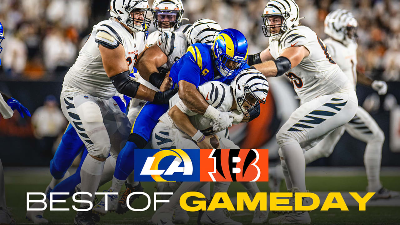 HIGHLIGHTS: Los Angeles Rams' top plays vs. Cincinnati Bengals in Week 3   defensive lineman Aaron Donald's sacks, wide receiver Puka Nacua's  one-handed grab & more