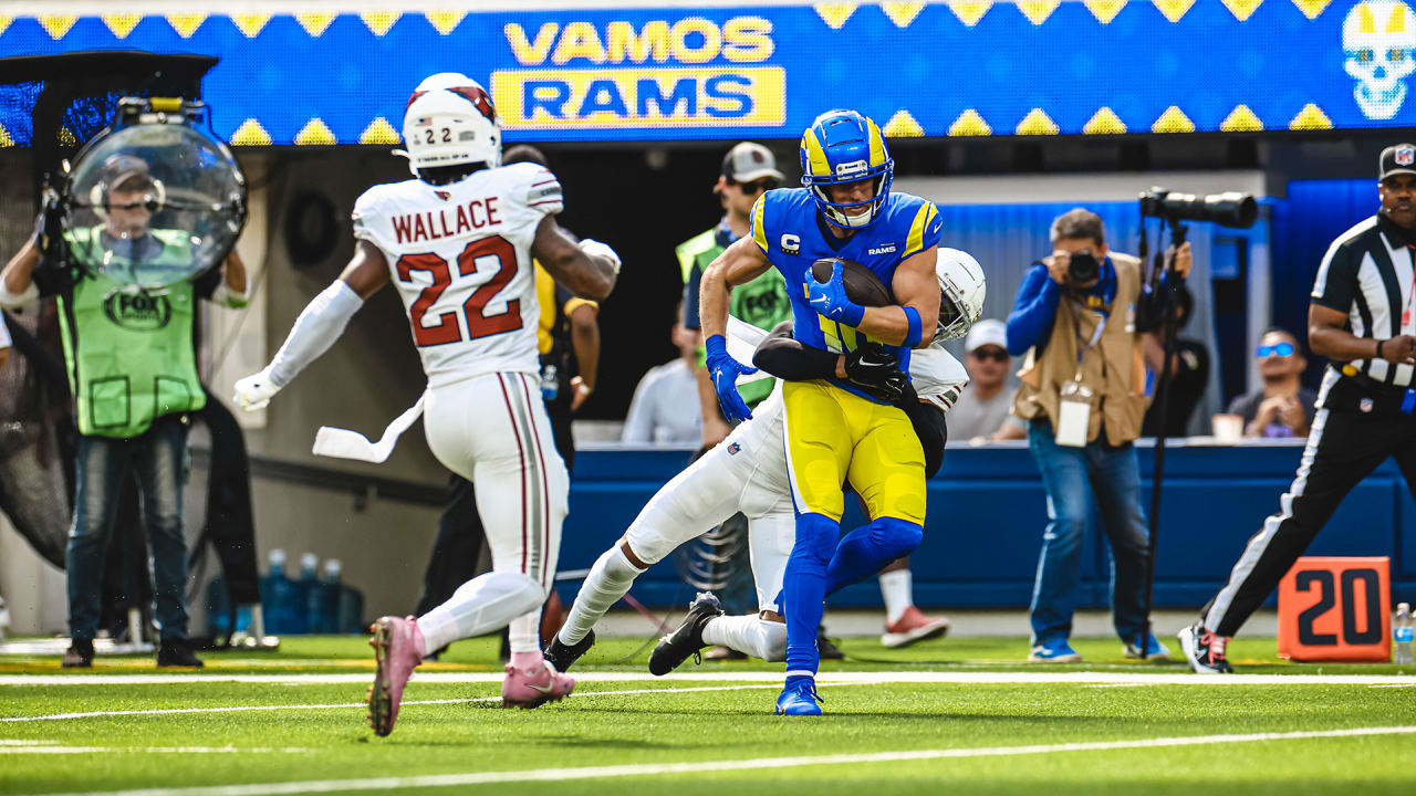 Los Angeles Rams wide receiver Cooper Kupp breaks loose along sideline
