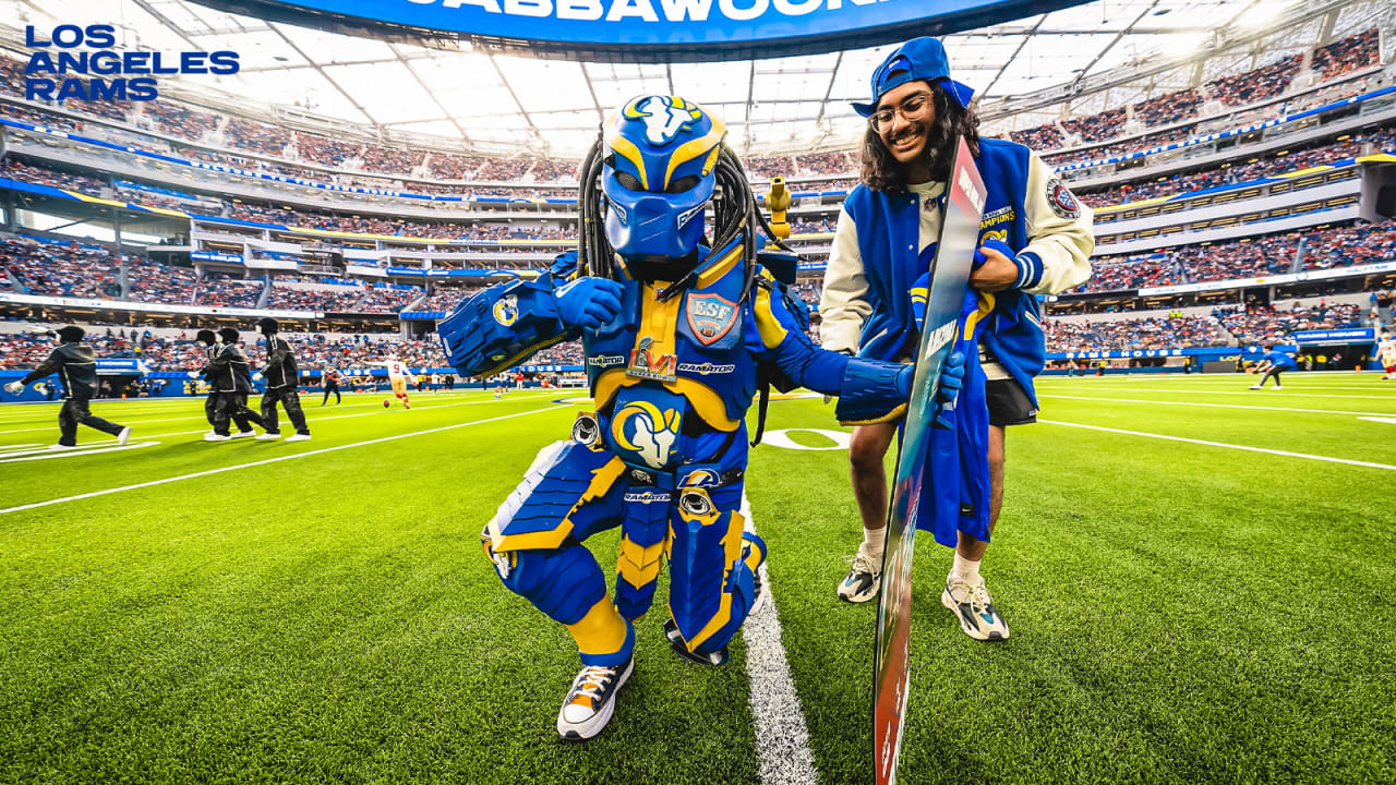 Gus Obregon, 'Galactic superhero of the Los Angeles Rams,' is Rams' 2022  Captain Morgan Fan of the Year