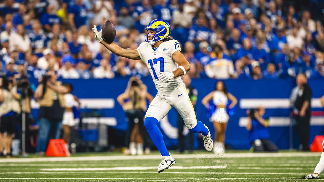 Los Angeles Rams wide receiver Puka Nacua's eye-catching one-handed catch goes  for 26-yard gain