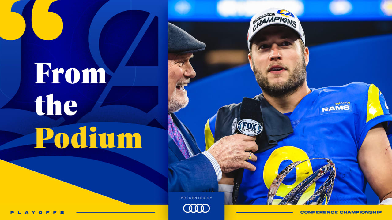 : NFL Super Bowl LVI Champions: Los Angeles Rams : NFL  Productions, Matthew Stafford, NFL Productions, Cooper Kupp, Aaron Donald,  Odell Beckham Jr., Jalen Ramsey, Von Miller, Sean McVay: Movies & TV