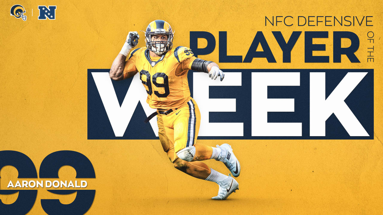 Aaron Donald Named NFC Defensive Player of the Week