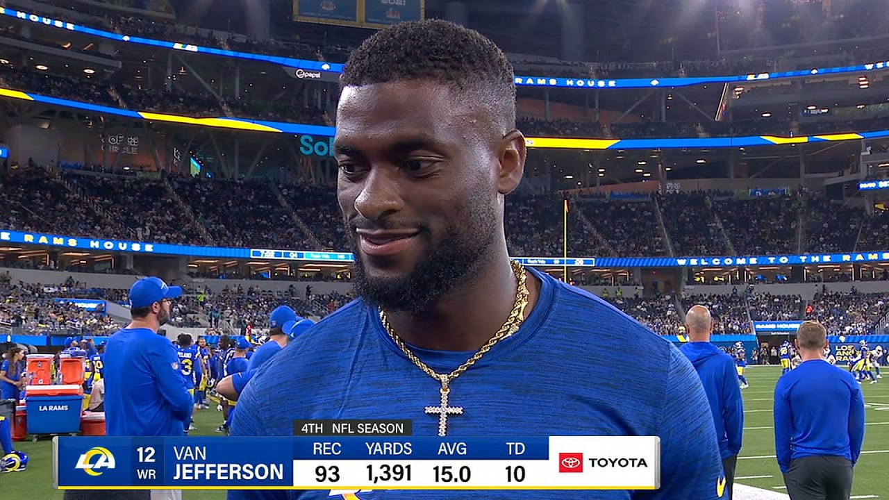 Los Angeles Rams wide receiver Van Jefferson discusses his inspiration from  Kobe Bryant & heading into 2023 healthy