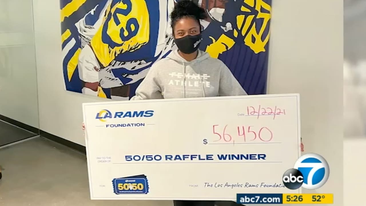 ABC7 Eyewitness News: Inglewood family's $56,000 win from Rams 50/50 raffle  to help them buy first home