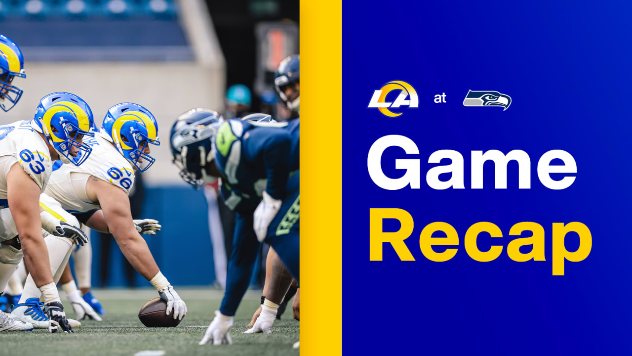 Game Recap: Big days from Kyren Williams, Cam Akers, Puka Nacua and Tutu  Atwell lead Los Angeles Rams to 30-13 season-opening road victory over  Seattle Seahawks