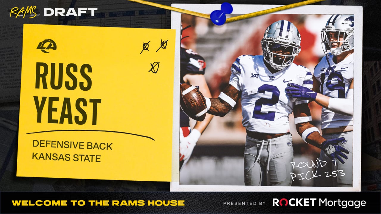 2022 NFL Draft Defensive Back Russ Yeast, Kansas State, Round 7, Pick 253