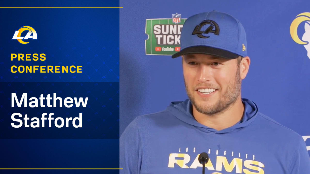 Quarterback Matthew Stafford on Rams offensive line's performance in Week  1, impressions of 49ers defense