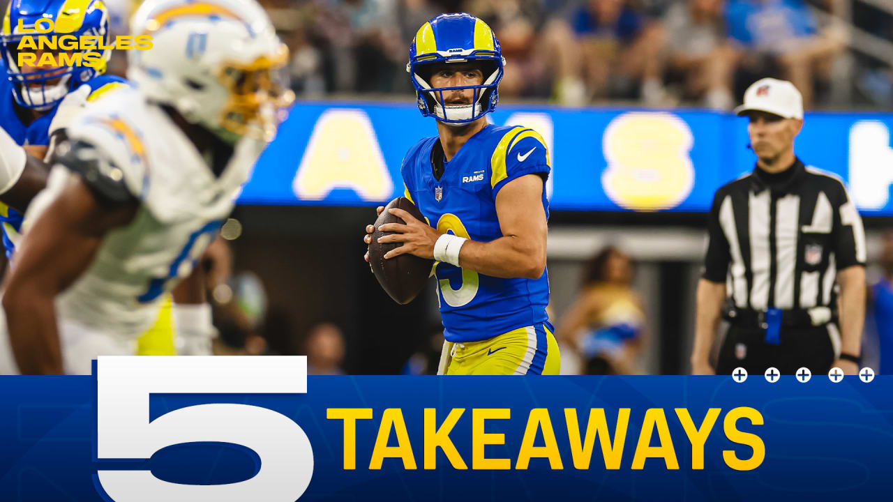 Five takeaways from Rams' 34-17 Preseason Week 1 loss to Chargers