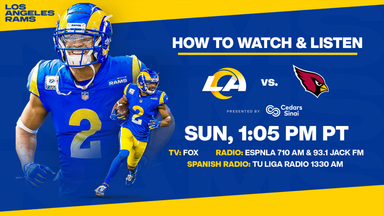 How to watch Rams at Cardinals: Time, TV, streaming options for Week 3