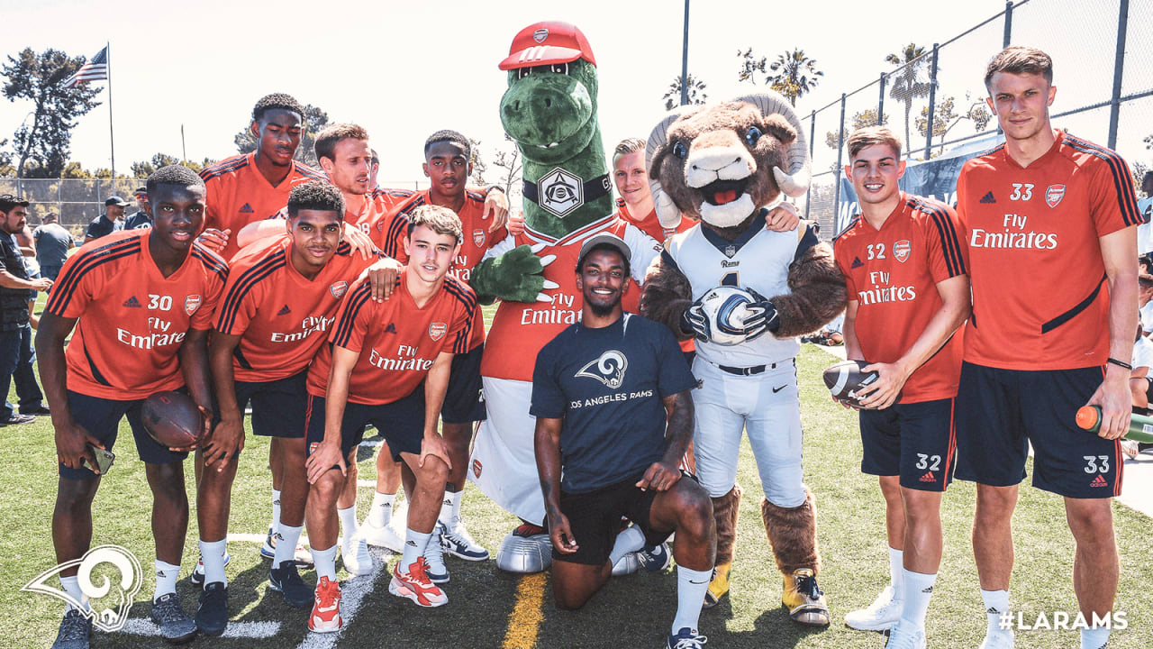 The L.A. Rams and Arsenal F.C. Unite to Host Multisport Clinic