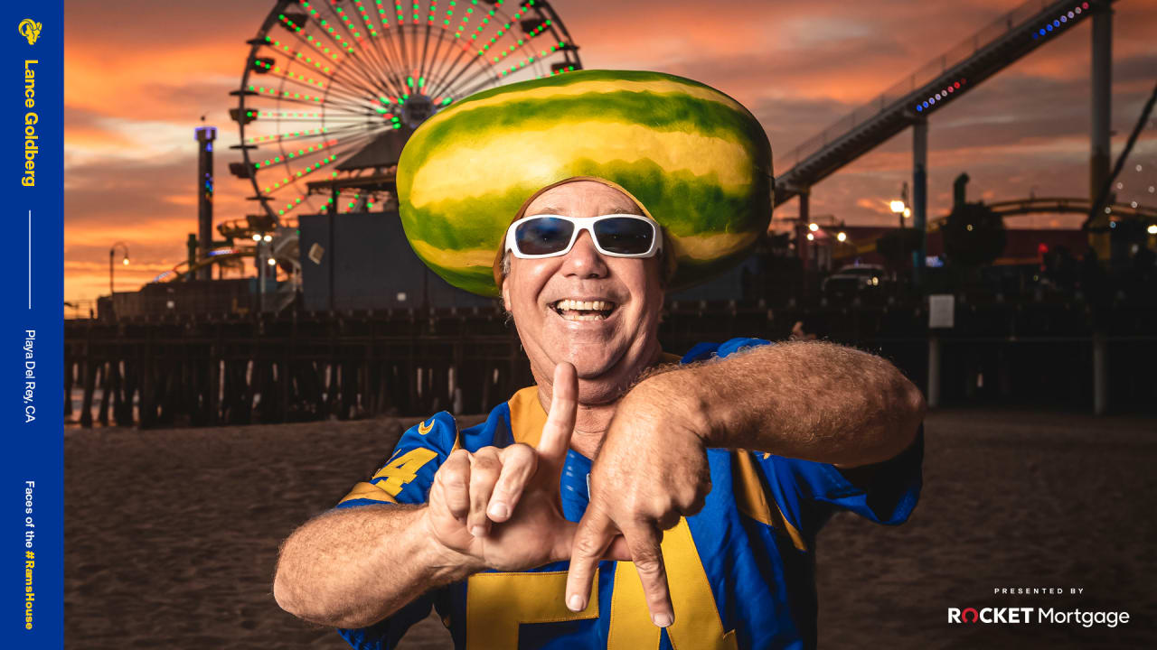 Why do Los Angeles Rams fans wear melon heads?