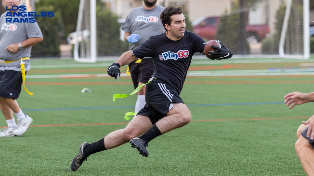 Rams Cheerleaders and Legend Cam Lynch join Special Olympics' NFL Play 60  Unified Flag Football Tournament and Championship Game to surprise athletes  with “Commit to be Fit” kits