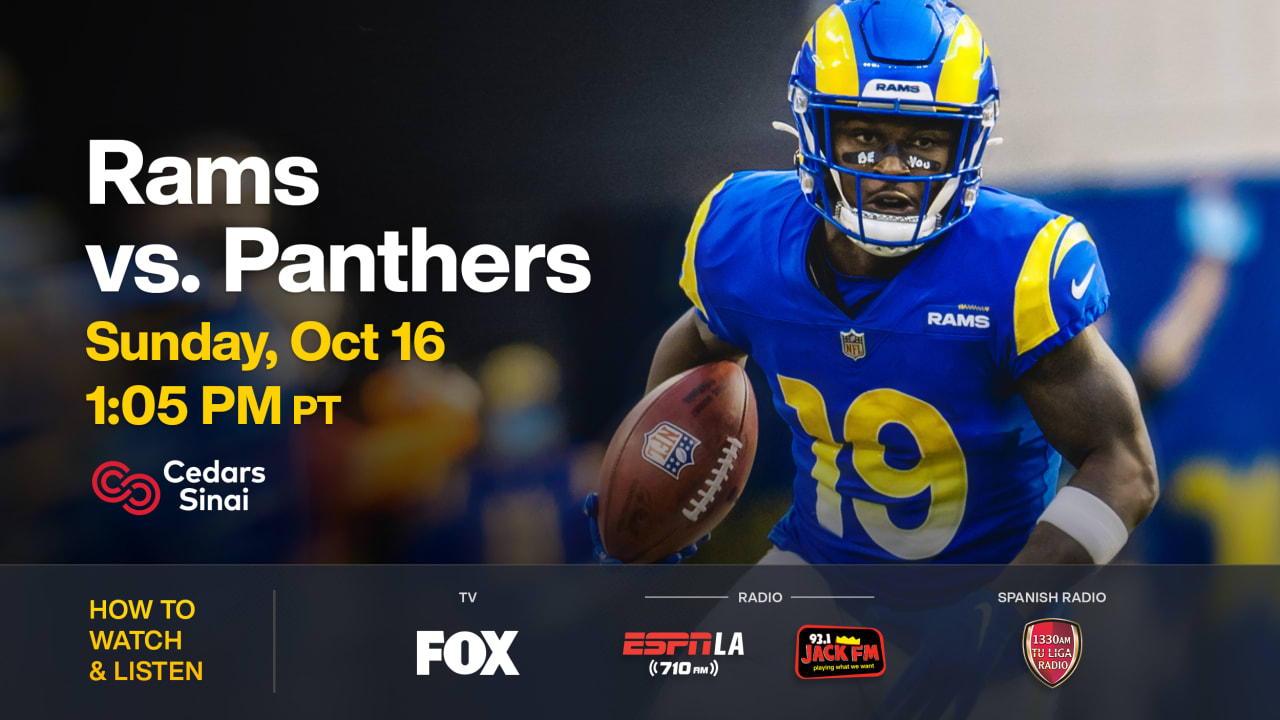 How to watch Panthers at Rams on October 16, 2022