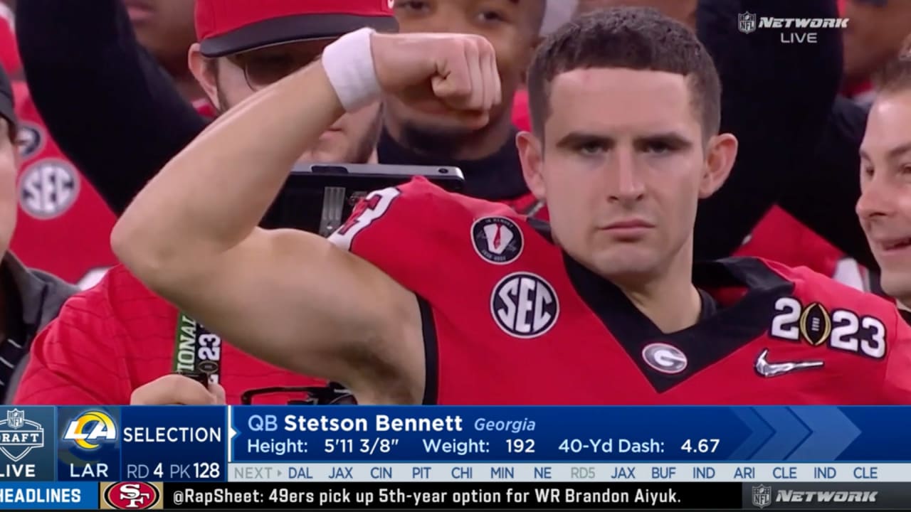 Los Angeles Rams select quarterback Stetson with No. 128 pick in 2023 NFL Draft