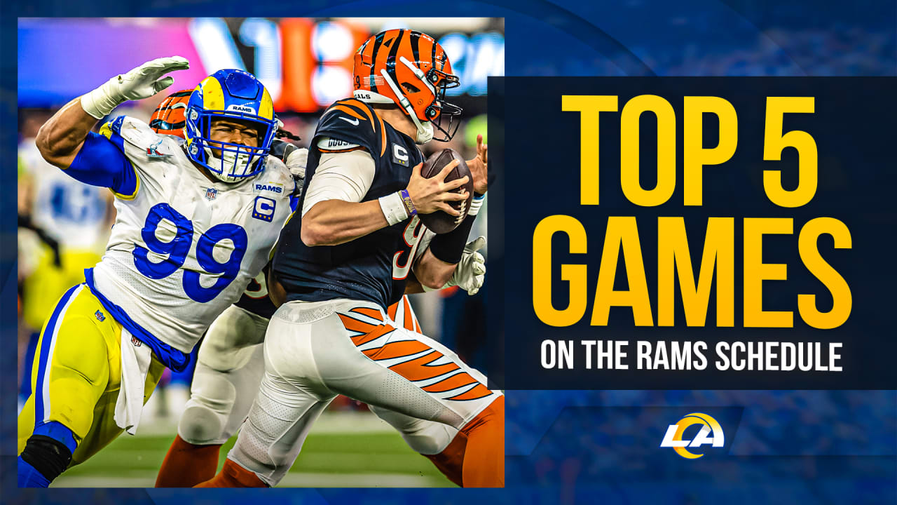 Top Five games on Rams' 2023 schedule