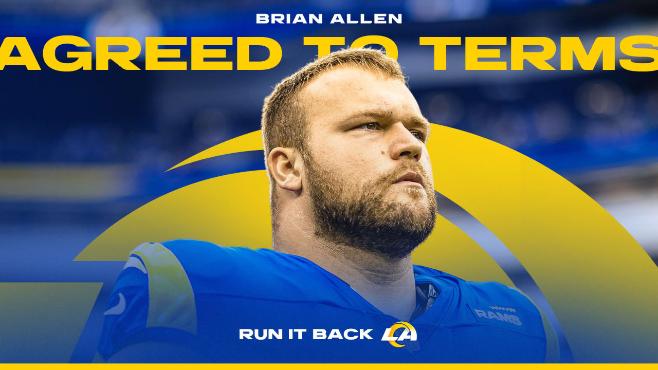Rams, offensive lineman Brian Allen agree to terms on threeyear deal