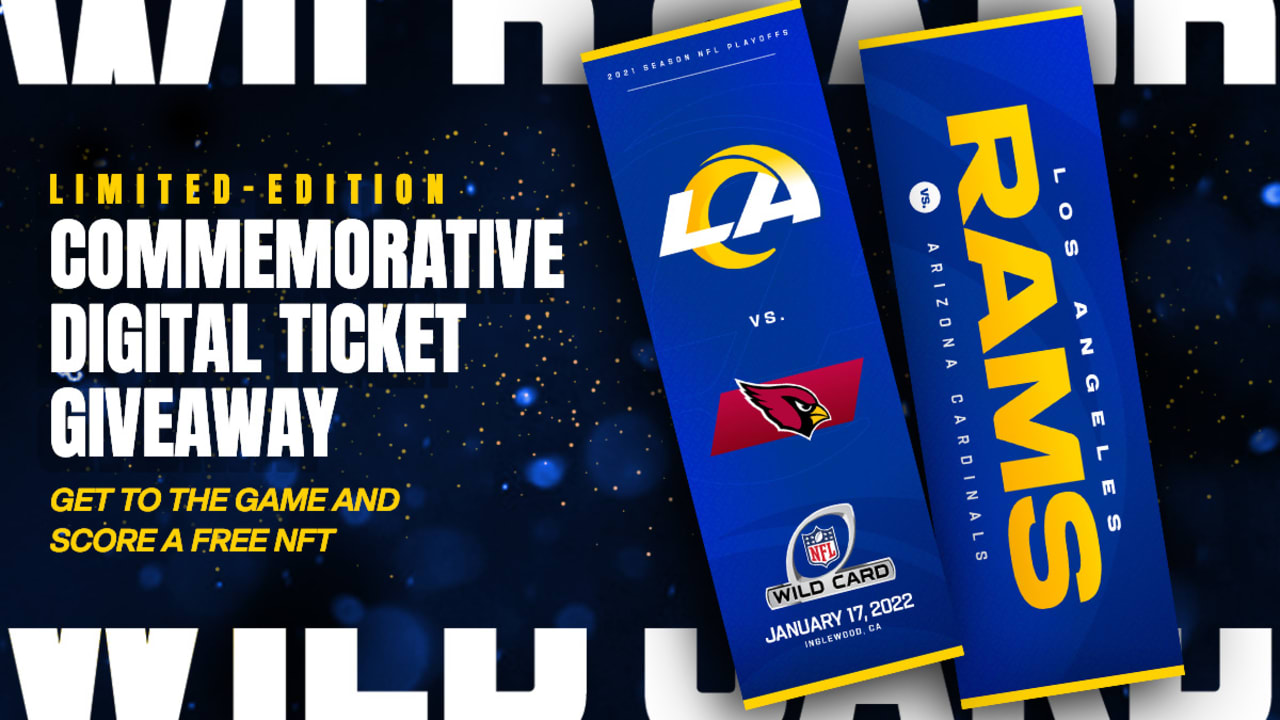 Limited edition digital ticket giveaway returns for Rams-Cardinals Wild  Card playoff game