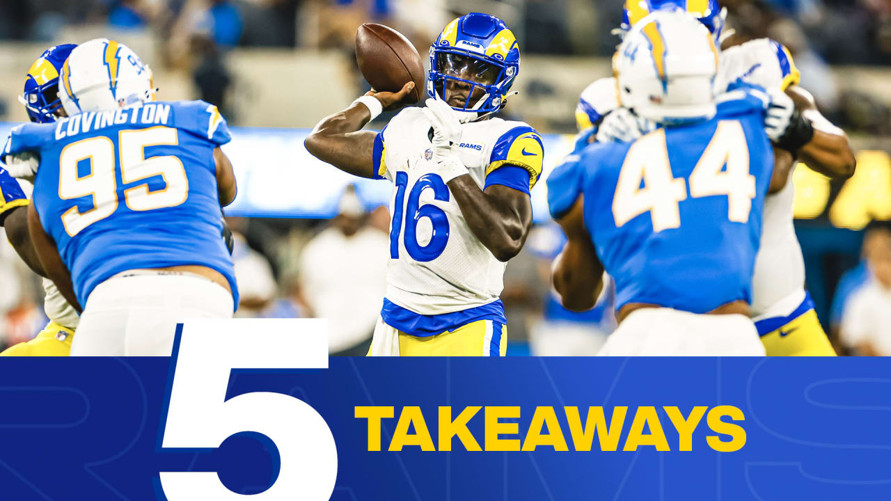 Five takeaways from Rams' 29-22 Preseason Week 1 win over Chargers