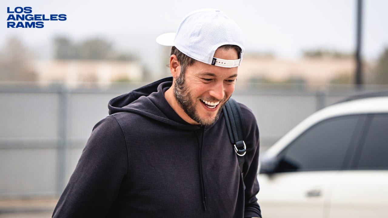 Los Angeles Rams Inside Rams Camp - Quarterback Matthew Stafford talks  about setting a high practice intensity & goals for 2023