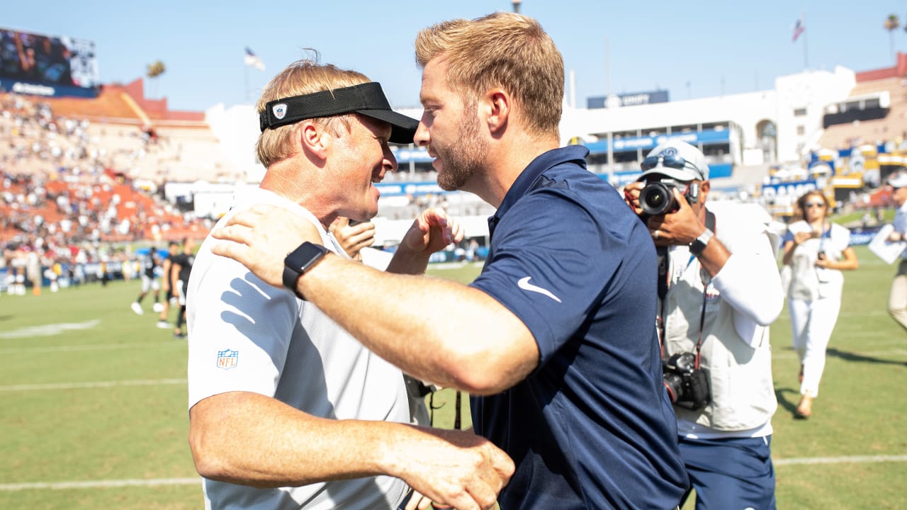 Raiders' Gruden, Rams' McVay have family ties that bind