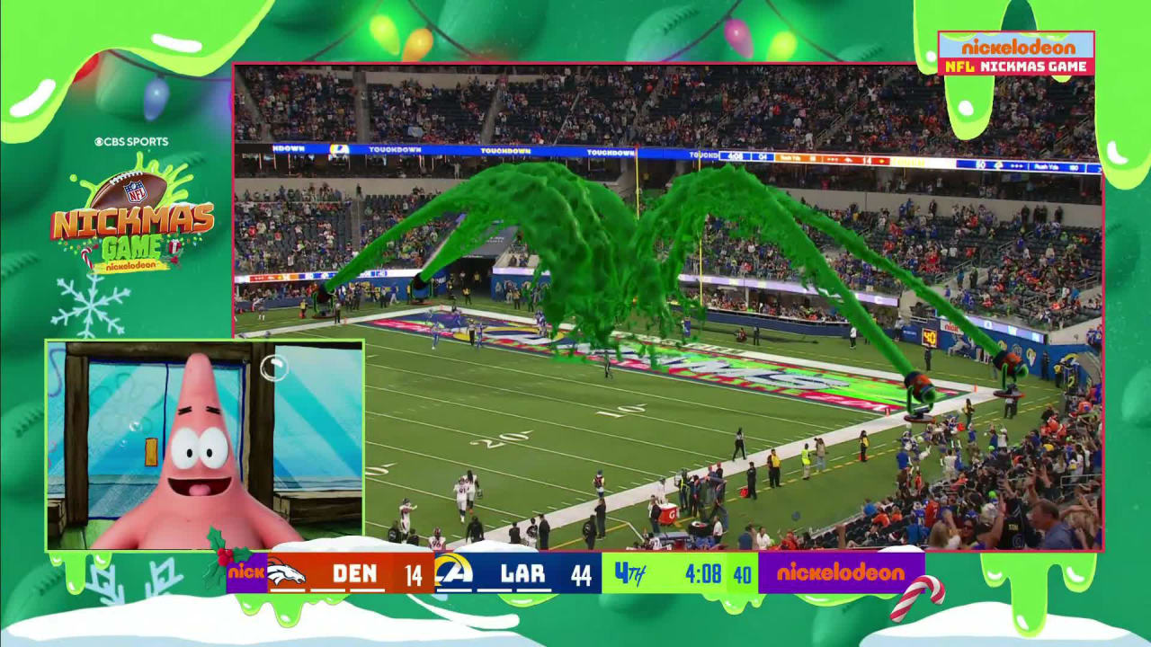 broncos vs. @rams is getting the @nickelodeon treatment on