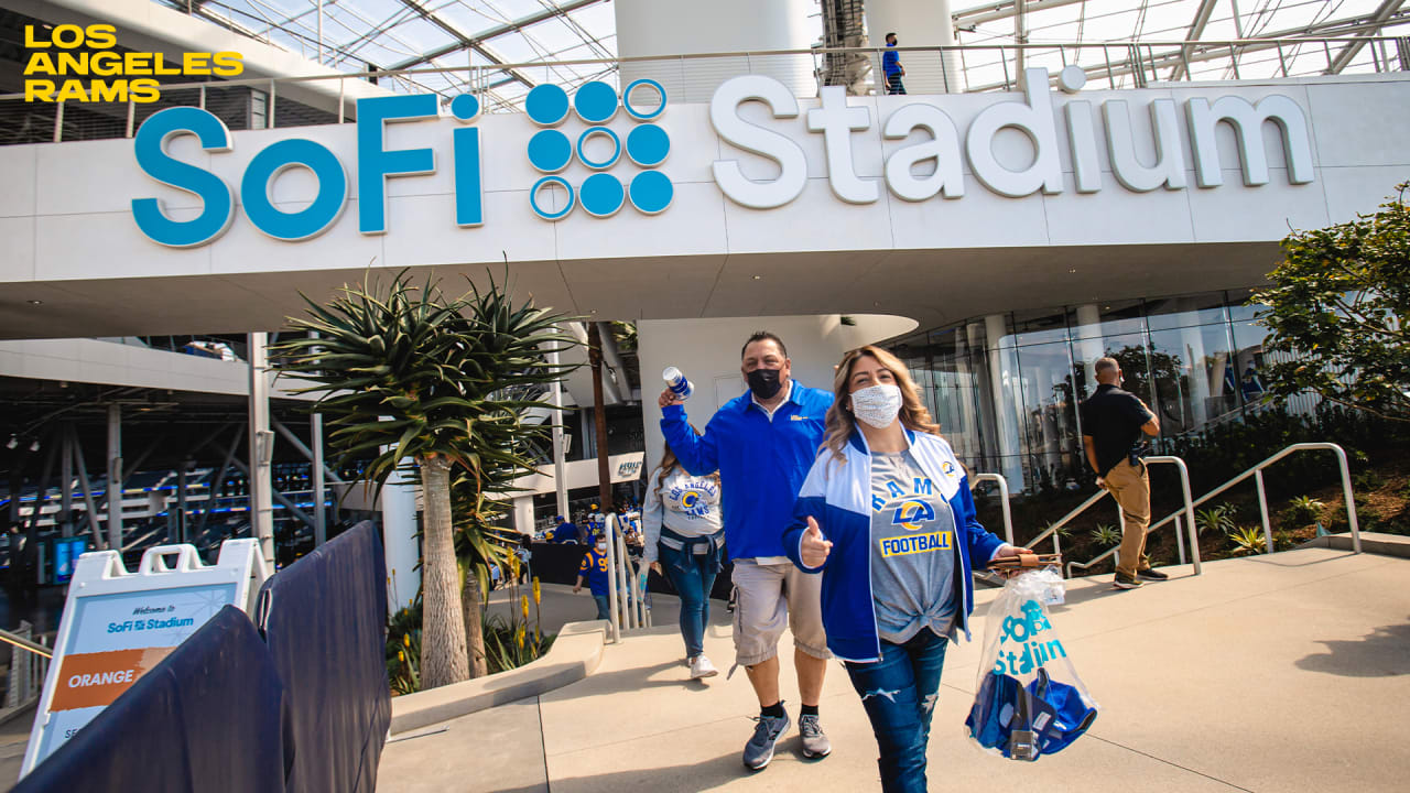 Los Angeles Rams set up a fan team store at 'The Grove' in Fairfax