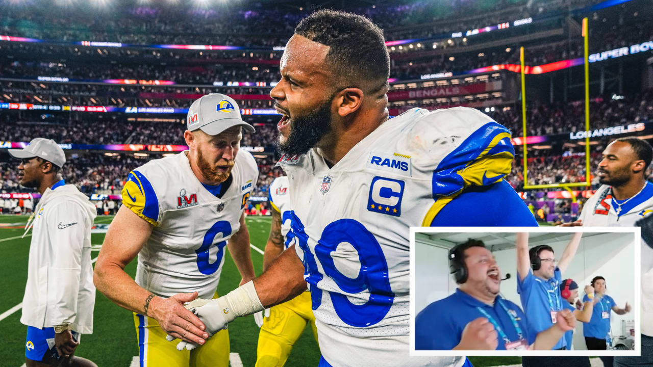 WR Cooper Kupp + DL Aaron Donald con gran jugadar al fin de Super Bowl LVI vs. Bengals | Llamada de radio español del juego