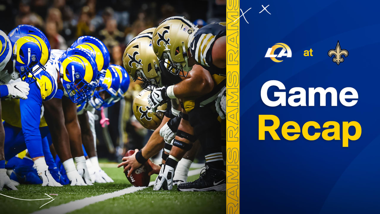 Game Recap Rams fall to Saints 2720