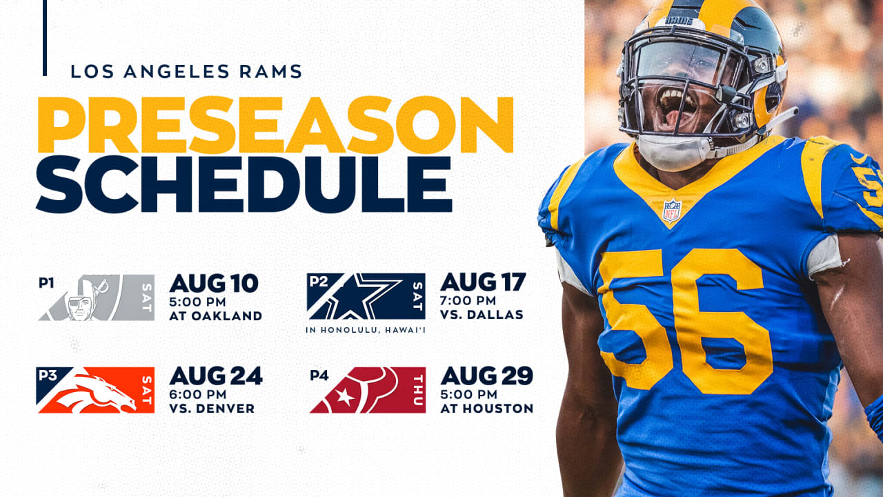 2019 Los Angeles Rams schedule: Downloadable wallpaper