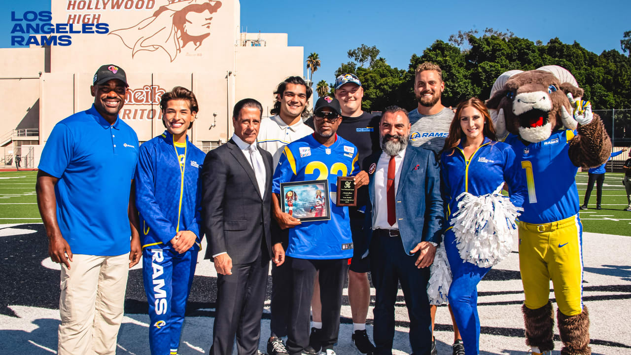 Los Angeles Rams Community  Rams Cheerleaders & Rampage visit 156th Street  Elementary for first 'Rams Readers' of the 2023 season