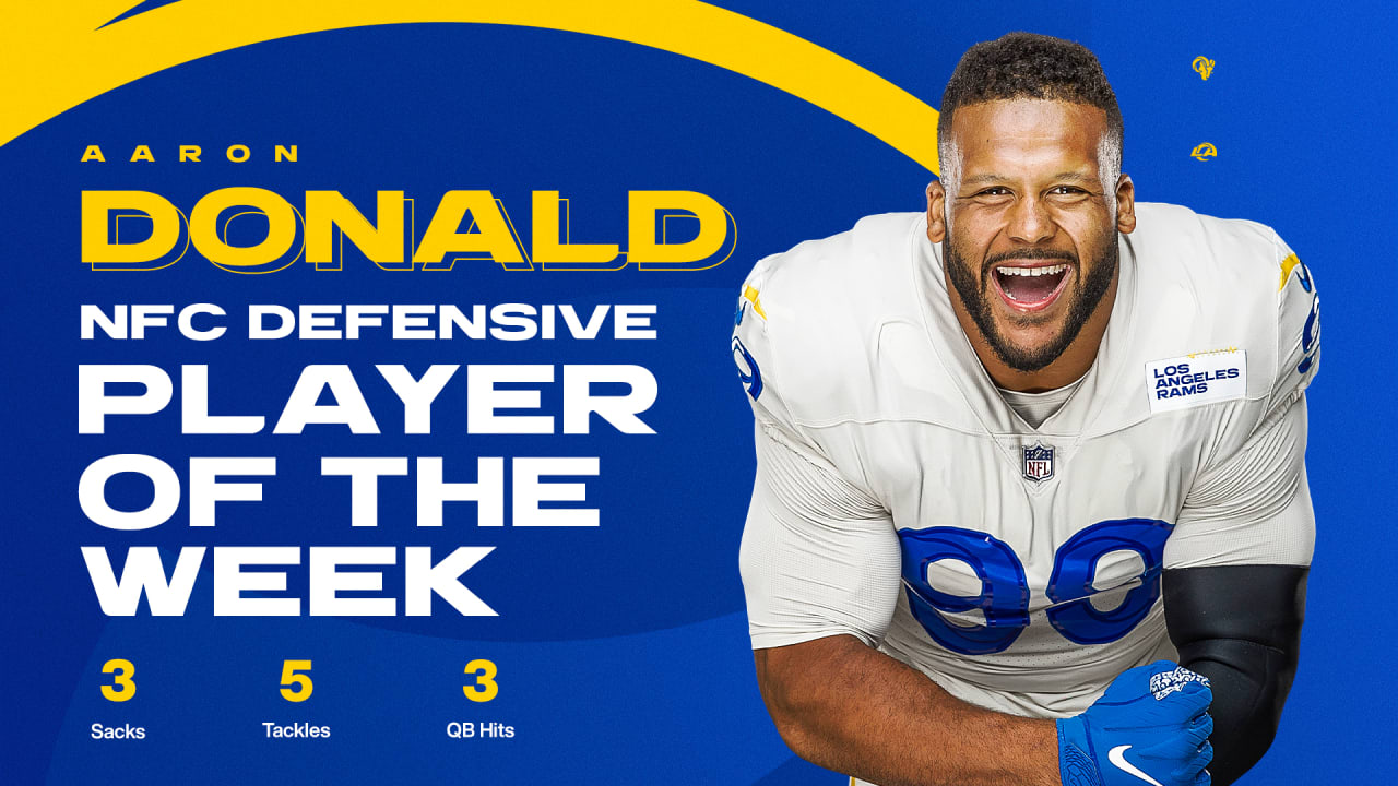 Aaron Donald wins NFC Defensive Player of the Week for 3-sack game