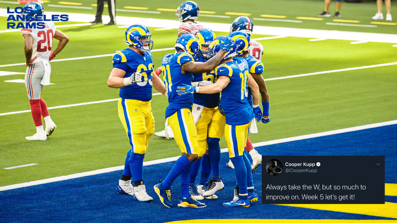 PHOTOS: Social media reacts to Rams Week 4 win in new uniform combo