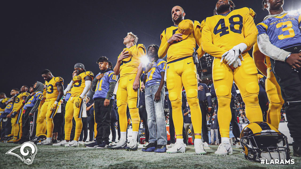 Rams celebrate 'Ramsgiving' during Monday Night Football with