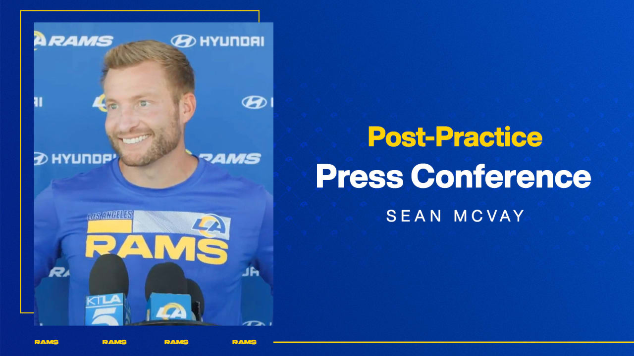 Rams head coach Sean McVay on initial impressions of 49ers defense, Coleman  Shelton's command at center in Week 1