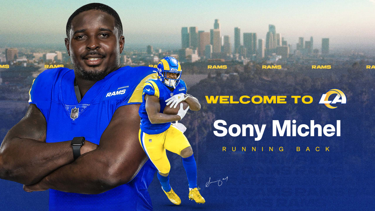 Running back Sony Michel re-signs with the Los Angeles Rams