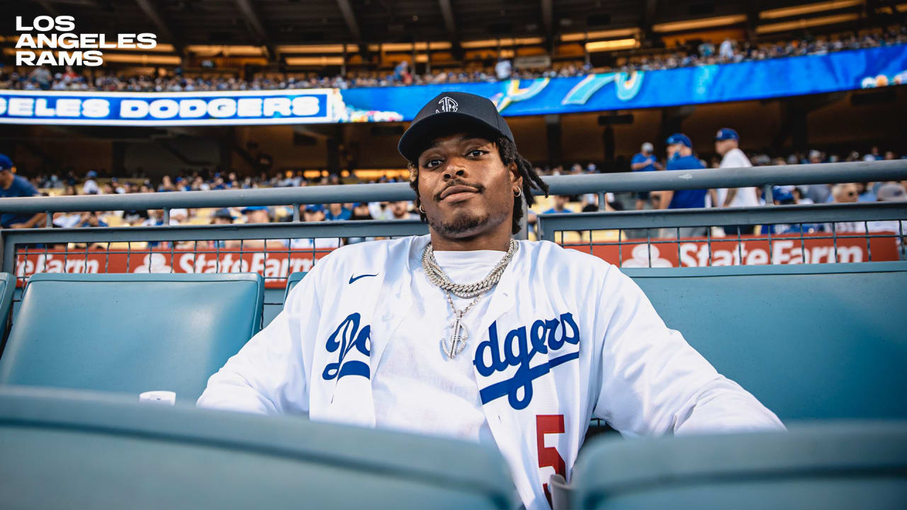 PHOTOS: Jalen Ramsey throws first pitch at Dodger Stadium
