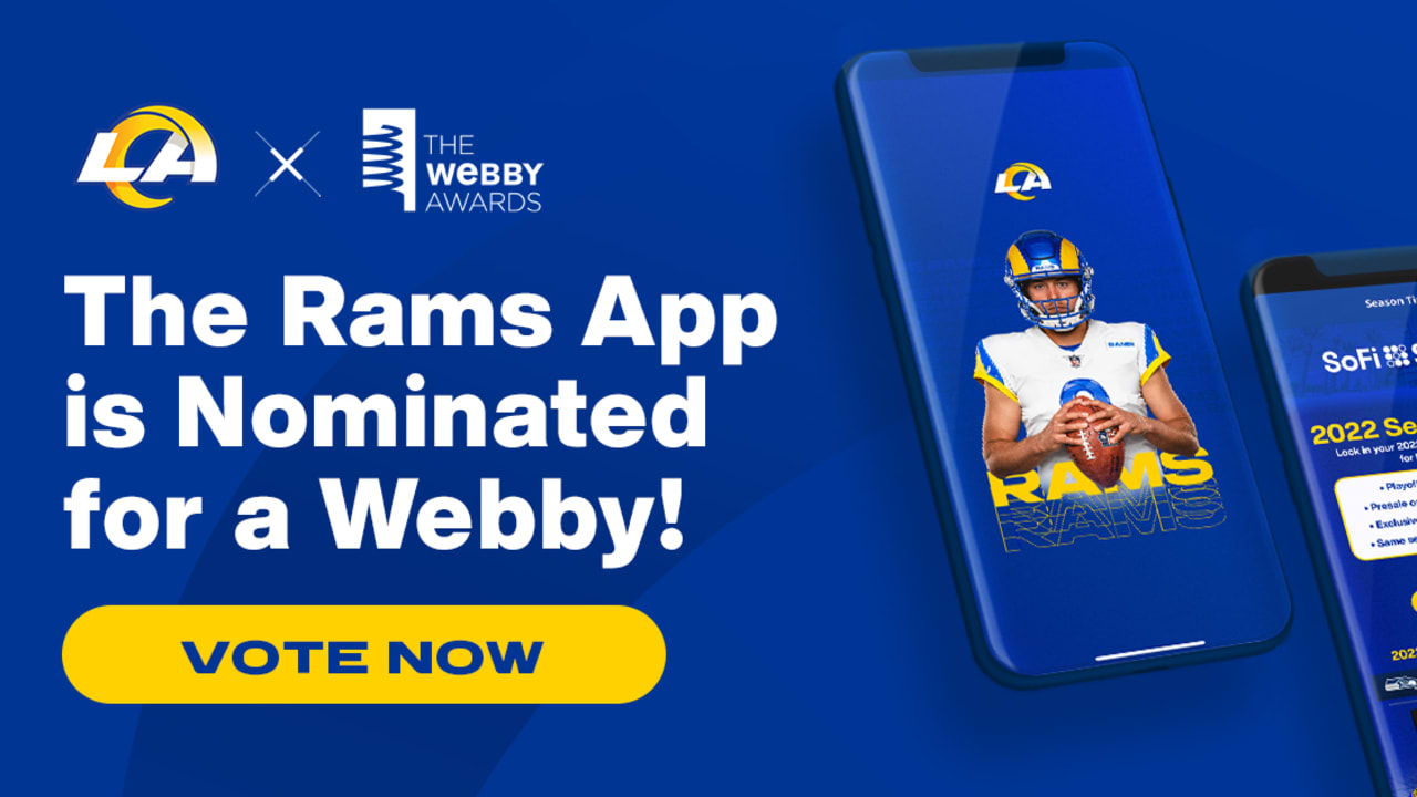 Webby Awards Los Angeles Rams Mobile App