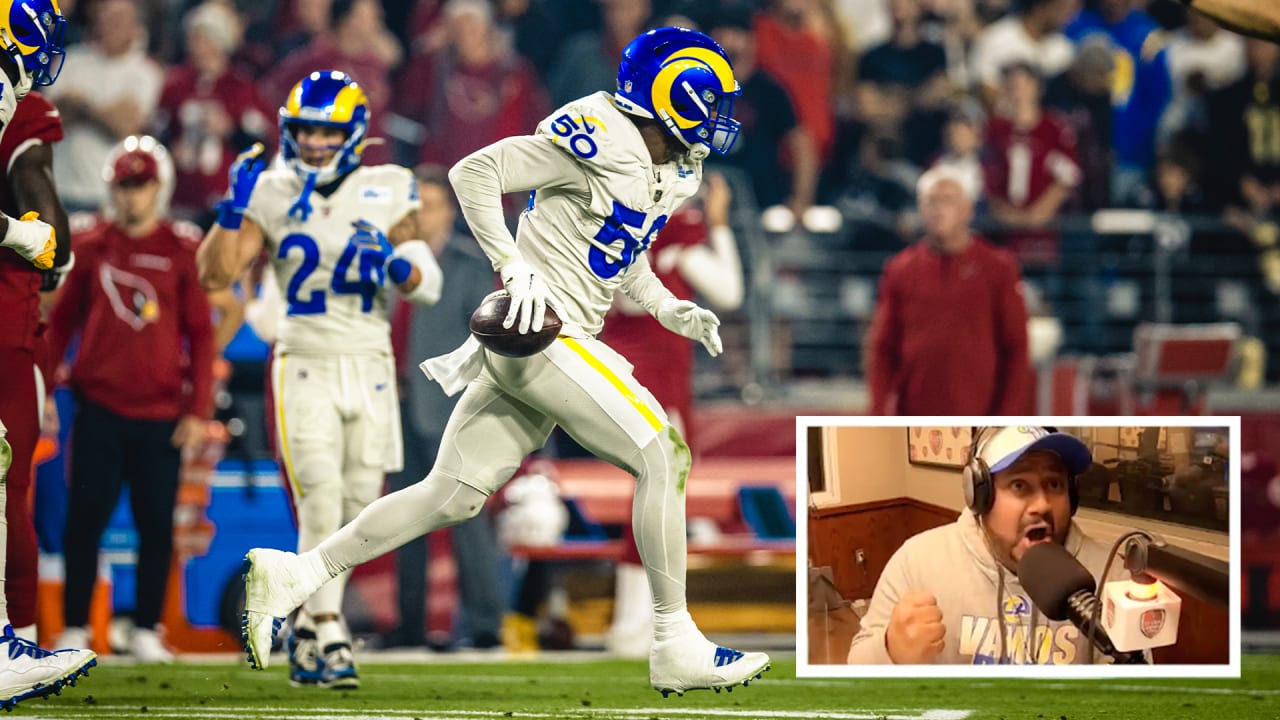 LB de los Rams Ernest Jones intercepción vs. Cardinals en la Semana 14 ...