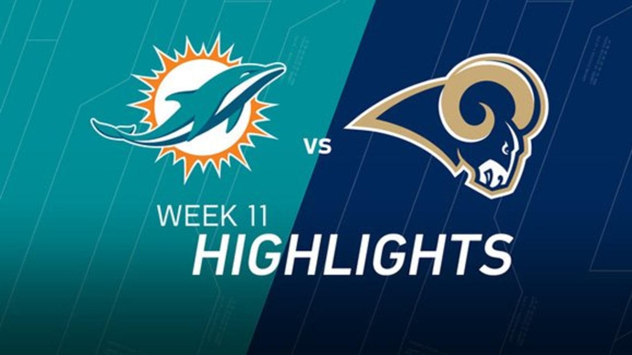 Week 11 dolphins vs rams highlights