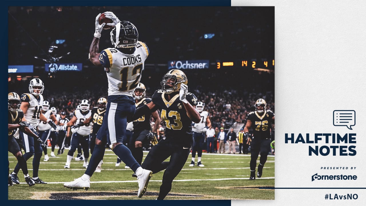 Halftime Notes: Four key plays from the first half of Super Bowl LIII, as  Rams trail 3-0