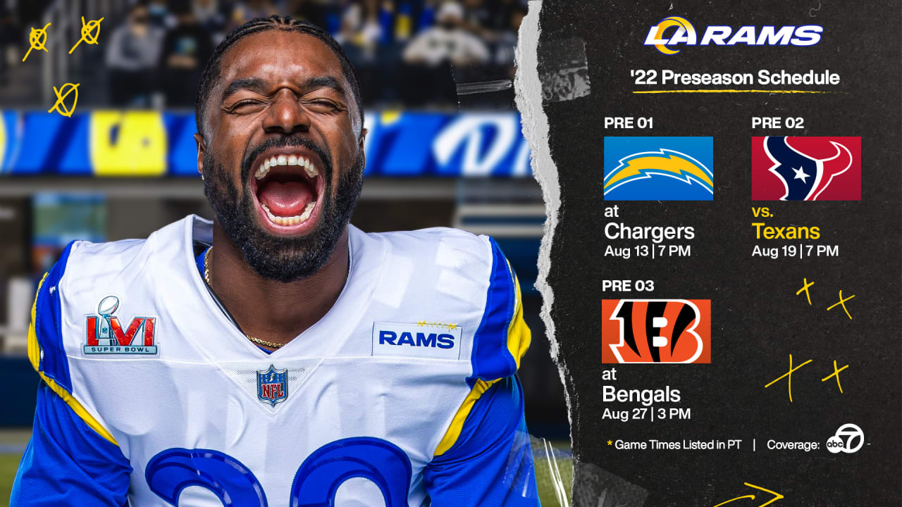 Los Angeles Chargers - Los Angeles Rams: Game time, TV Schedule and where  to watch the Week 1 NFL Preseason Game