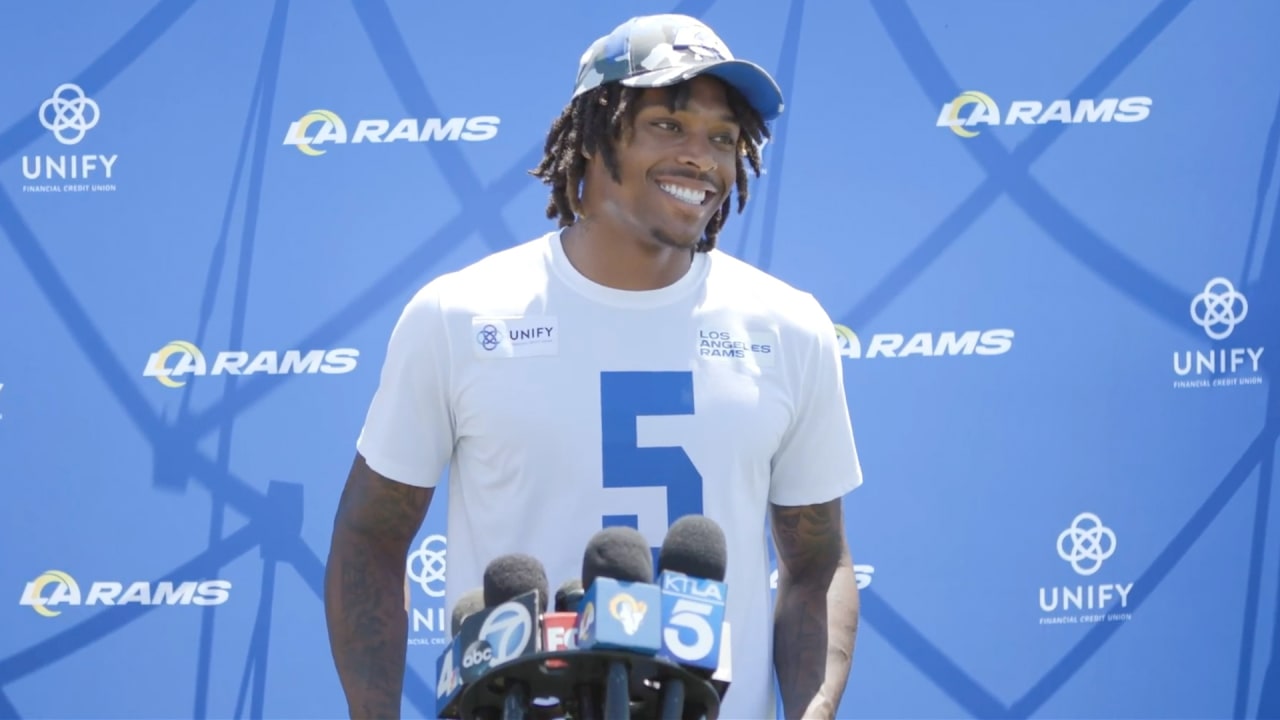 DB Jalen Ramsey Addresses The Media Before Practice As Rams