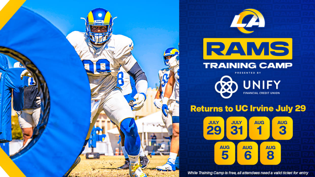 Los Angeles Rams announce Training Camp schedule at UC Irvine